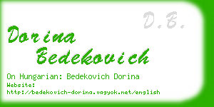 dorina bedekovich business card